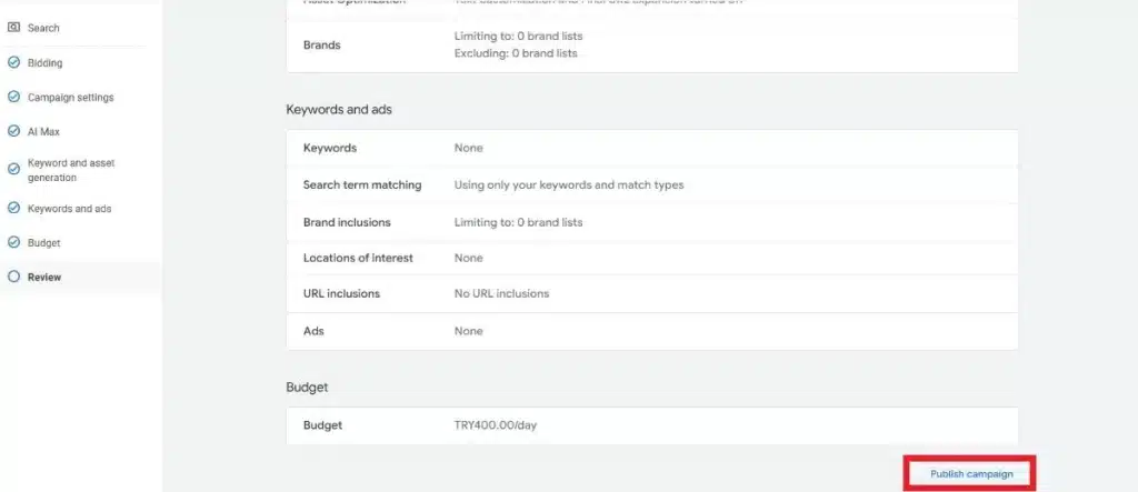 راه‌اندازی و نظارت بر کمپین
